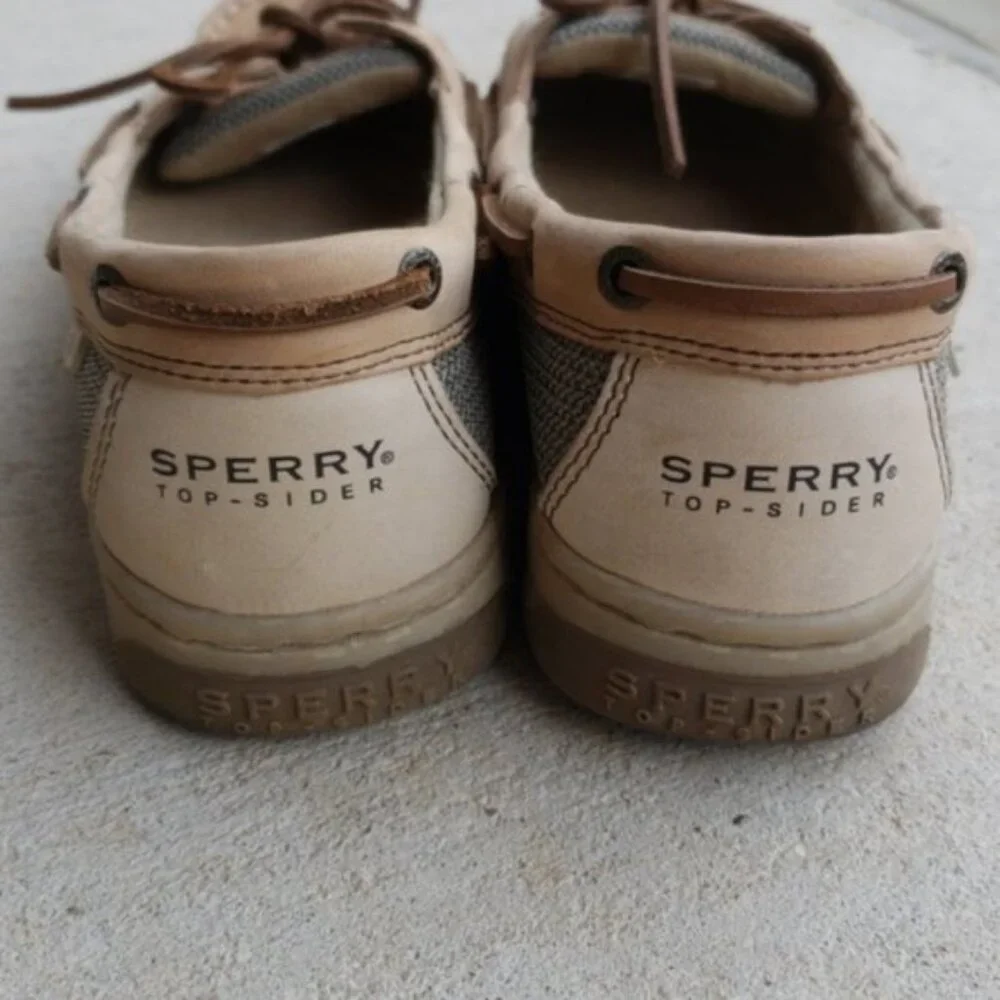 Sperry Kids Tan and Brown Boat Shoes